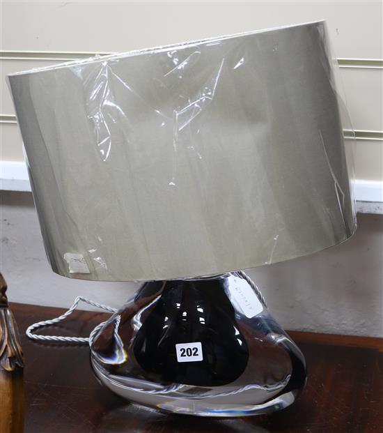 A Porta Romana clear glass lamp width 30cm